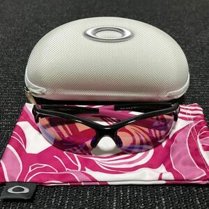 【オークリー】本物 OAKLEY サングラス Commit コミット 24-330 ピンク色系×黒色系 メンズ レディース 保存袋 ケース付き 送料520円