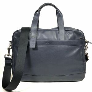 【コーチ】本物 COACH ビジネスバッグ F54801 ロゴモチーフ 2way ショルダーバッグ 書類かばん ハミルトンスムースレザー 男性用 メンズの画像1