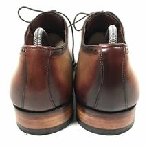 【マグナーニ】本物 MAGNANNI 靴 26.5cm 茶 ビジネスシューズ 内羽根式 本革 レザー 男性用 メンズ スペイン製 42 保存袋 箱付_画像3