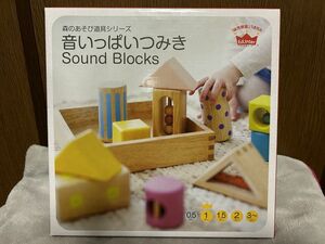 ★☆ エドインター　 森のあそび道具シリーズ　 音いっぱいつみき　 積み木 Sound Block サウンドブロック 箱入り おまけ付き☆★