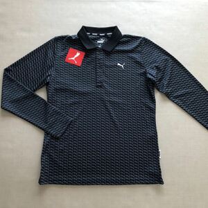 新品・未使用　PUMA ゴルフ 長袖ポロシャツ ◆ M ◆ 539411 プーマ ブラック