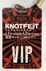 KNOTFEST JAPAN 2023 VIP限定ラミネートパス 新品未使用 非売品 特典 ノットフェスジャパン VIPパス SLIPKNOT スリップノット KORN コーン