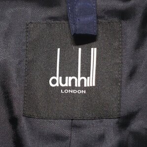 美品 dunhill ダンヒル ナイロン パファー テーラードジャケット ブルゾン ダークネイビー 軽量 中綿 メンズ OMS アウター ブレザーの画像2