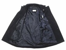 19AW 定価7.5万 美品 TOMORROWLAND PILGRIM トゥモローランド ピルグリム ウールカシミヤショートビーバー Pコート ネイビー メンズ 44_画像6