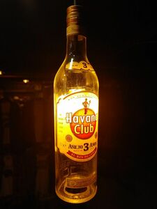 ハバナクラブ　ボトルペンダントライト