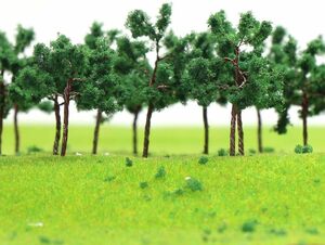 情景コレクション 樹木 モデルツリー ツリー模型 5cm 1:25~1:300 N HOゲージ用 40本 風景 箱庭 鉄道模型 建