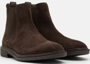 Clarks 28cm チェルシー サイドゴア ブーツ ダークブラウン スエード レザー ビジネス スニーカー ブーツ スーツ JJJ274