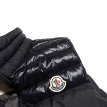 MONCLER モンクレール DUPRES 切替 ダウンベスト 0 黒 ブラック 国内正規品_画像3