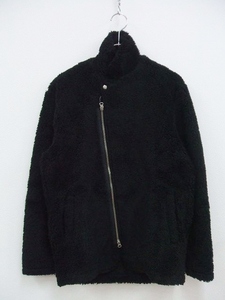 FLISTFIA Zip Up Blazer ZB01016 ボアジャケット ブラック サイズ2 フリストフィア 定価21000円 1-1015T F85702