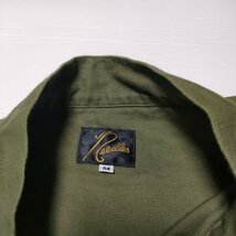 4-0201M∞Needles S.C. Army Shirt Back Sateen 定価22000円 バックサテン 長袖シャツ カーキ ニードルス 232344_画像3
