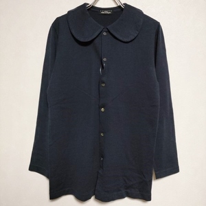 tricot COMME des GARCONS polo-shirt circle collar cardigan round color knitted 80s navy Toriko Comme des Garcons 4-0120T 231911