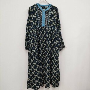 4-0203M☆marble sud 未使用 23SS Floral Lattice OP 定価23100円 花柄 ワンピース ブラック 多色 マーブルシュッド 227292