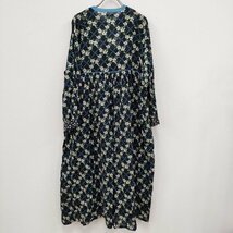 4-0203M☆marble sud 未使用 23SS Floral Lattice OP 定価23100円 花柄 ワンピース ブラック 多色 マーブルシュッド 227292_画像2