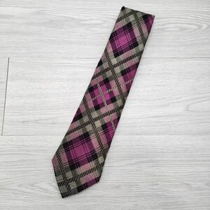 Paul Smith silk Paul Smith London tiger tishon check necktie purple paul (pole) * Smith 4-0125G F93706