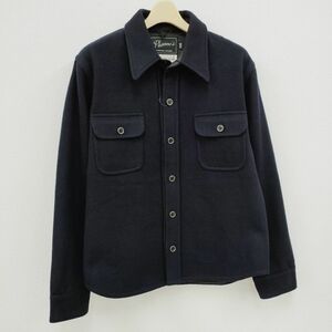Pherrow's CPO シャツジャケット NAVAL ウールシャツ サイズ40R ネイビー フェローズ 4-0209T F95367