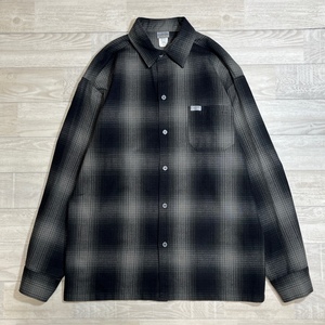 Cal Top/キャルトップ/USA製/2000/OMBRE LONG SLEEVE SHIRTS/オンブレロングスリーブシャツ/オンブレチェック/オーバーサイズ/長袖シャツ