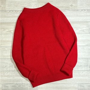 ANDERSEN ANDERSEN/アンデルセン アンデルセン/THE NAVY CREW NECK/5G モックネックニットセーター/レッド/サムホール/