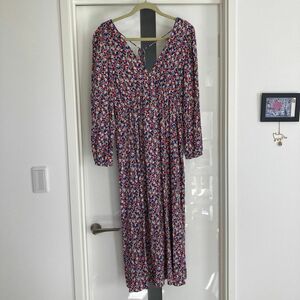 H&M レディース　花柄ロングワンピース　