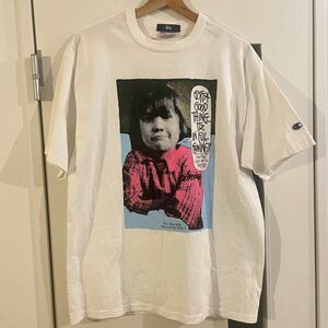 STUSSY鹿児島5周年記念　CHAMPION コラボ　Tシャツ　2005 size:M ビンテージ