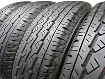 Y-047(送料無料/代引きOK)ランクE/D 中古 バリ溝 195/80R15 107/105L LT BRIDGESTONE V600 2019/2020年 8.5～9分山 夏タイヤ 4本_画像7