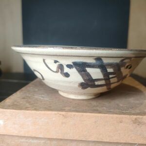【美品】京焼 お茶碗 茶碗 陶器 焼物 京都 アンティーク ヴィンテージ 手描き コレクション 蔵出し JAPAN 日本 陶磁