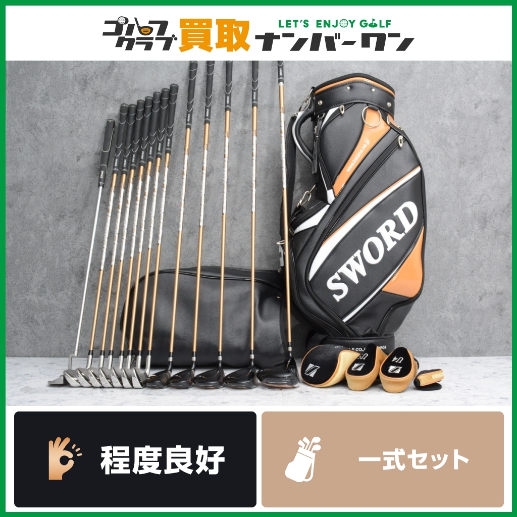 Yahoo!オークション -「カタナゴルフ sword」(セット) (男性右きき用 Yahoo!オークション -「カタナゴルフ sword」(セット) (男性右きき用