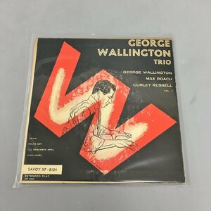 EPレコード GEORGE WALLINGTON TRIO Vol.1 Savoy Records XP 8124 2401LO118