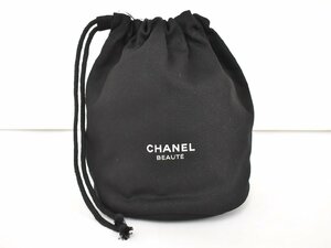 シャネル 巾着ポーチ CHANEL LA COLLECTION シャネル ラ コレクション 2023 ノマドポーチ ブラック ノベルティ 非売品 美品 → 2402LR062