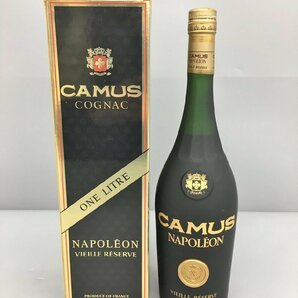 カミュ CAMUS コニャックブランデー 1000ml フランス ナポレオン ヴィエイユ リザーブ Napoleon vieille reserve 未開栓 2402LS088の画像1