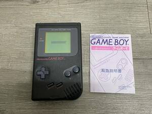 ☆ GB ☆ ゲームボーイ ブロス　ブラック 動作品 本体 説明書 付属 Nintendo GAMEBOY 初代 ニンテンドー 任天堂 0066