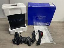 ☆ PS2 ☆ プレイステーション2 SCPH-18000 動作品 本体 コントローラー 箱 説明書 付属 Playstation2 デュアルショック2 SONY 9387_画像1