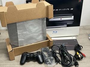 ☆ PS3 ☆ プレイステーション3 CECHA00 60GB 動作品 本体 コントローラー 箱 説明書 付属 PS2動作OK Playstation3 SONY 7739