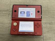 ☆ 3DS ☆ ニンテンドー3DS フレアレッド 動作品 本体 タッチペン 付属 Nintendo 3DS ニンテンドー DS 任天堂 3456_画像4