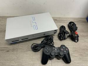 ☆ PS2 ☆ プレイステーション2 SCPH-39000 シルバー 一部動作難 CD-ROM不可 DVD-ROM起動OK 本体 コントローラー 付属　Playstation2 5050