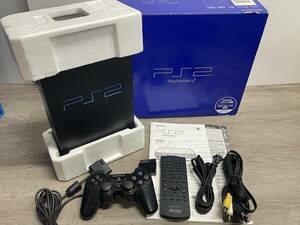 ☆ PS2 ☆ プレイステーション2 SCPH-18000 動作品 本体 コントローラー 箱 説明書 付属 Playstation2 SONY デュアルショック2 2458