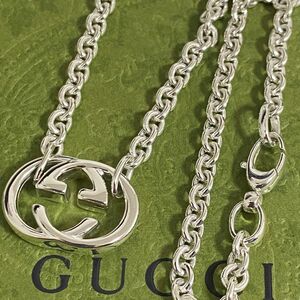 GUCCI 新品同様品　インターロッキングネックレス　極美品　925シルバー