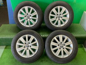 四 VW ゴルフ6 純正 15in 6.5J +50 PCD112 195/65R15 1KCBZ アルミホイール フォルクスワーゲン 34885 4X549