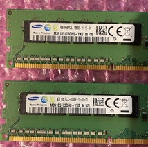 W036☆ SAMSUNG DDR3L PC3L-12800E-11-12-D1 ECC 4GB ×4計16GB Memory メモリー 動作確認済み_画像3