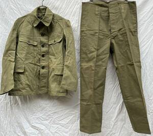 戦前 戦後 SETUP セットアップ WORK ワーク ジャケット パンツ 中 JAPAN VINTAGE 日本の古い服 ジャパンヴィンテージ 東邦産業納