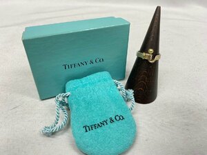 ◇◇Tiffany & Co.ティファニー リング フック ＆ アイリング K18 750 925 シルバー 15号コンビ リング 指輪 ◇◇