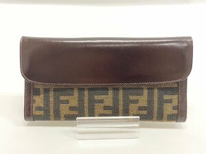 ◇◇極美品！FENDI フェンディ 2804-01339-008 ズッカ柄 二つ折り 長財布◇◇