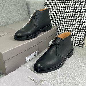 Brunello Cucinelli　ブルネロクチネリ　メンズ　ブーツ　ショートブーツ　ハイカット　レザー　39-43　サイズ選択可能　2375