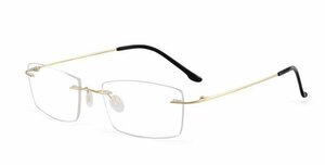 送料無料　超軽量 メガネフレーム　フチなし ツーポイント　眼鏡　レンズ交換可能　チタン　男女兼用　 sc0191