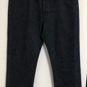 極美品 レングス30 先染め ブラック USA製 90s LEVI'S リーバイス 501 黒 デニム パンツ W38 505 66 前期 ビッグE ビンテージ 60s 50s 80s の画像6