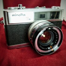 210【シャッターOK】MINOLTA HI-MATIC 7S フィルムカメラ レンジファインダー ミノルタ ハイマチック LENS ROKKOR-PF F:1.8 45mm_画像1