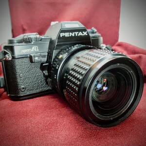 246【シャッターOK】PENTAX superA 一眼レフ フィルムカメラ ペンタックス スーパーA LENS smc ZOOM F:4 35-70mm ブラックボディ+レンズ