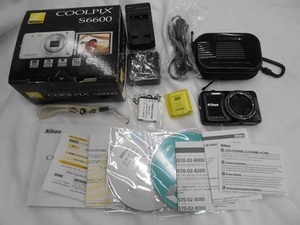 Nikon ニコン COOLPIX S6600 コンパクトデジタルカメラ バッテリー3個付属　中古品