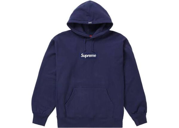 supreme Box Logo Hooded Sweatshirt シュプリーム ボックス ロゴ パーカー navy plum