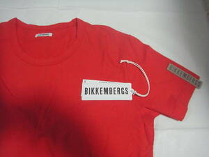 【新品】春夏物 BIKKEMBERGS ビッケンバーグス Tシャツ 赤 半袖 Mサイズ イタリア製 ダーク ビッケンバーグ