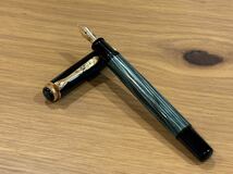 PELIKAN ペリカン 万年筆 スーベレーン M400 ペン先 14C 14K 585 F 緑縞 _画像1